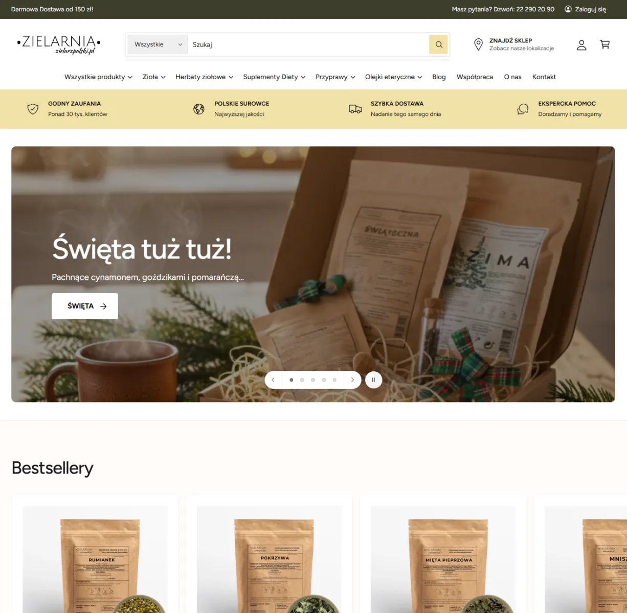 Zielarz Polski Nowy Szablon Mercora Studio