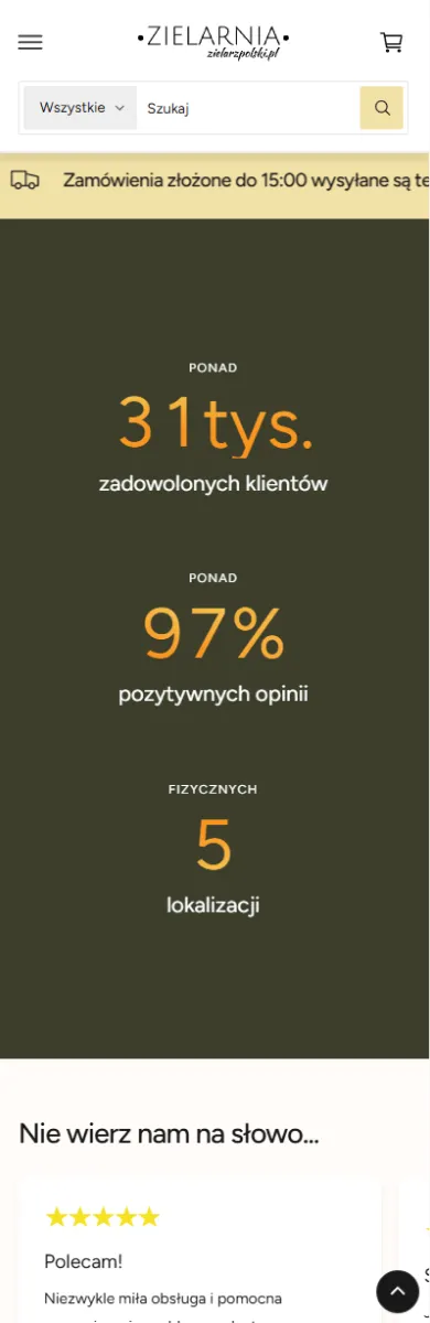 Zielarz Polski Nowy Szablon Mercora Studio