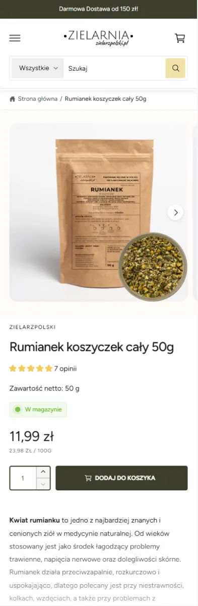 Zielarz Polski Nowy Szablon Mercora Studio